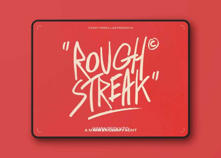 Rough Streak Font Family 1 Rough Streak Font Family