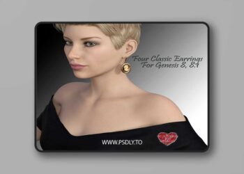 SIC Classic Earrings for G8xF Poser