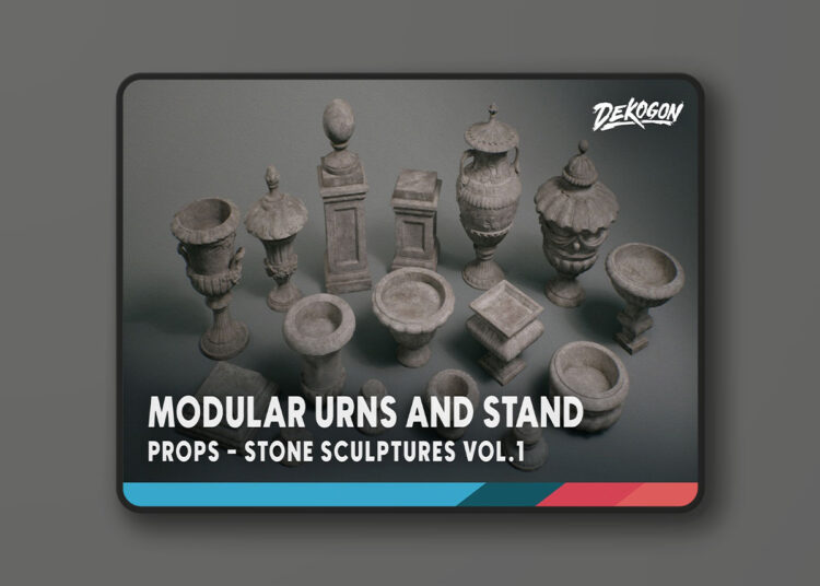 Stone Sculptures VOL.l - Modular Urns & Stand (Nanite + Low Poly) (5.5) 1 Stone Sculptures VOL.l - Modular Urns & Stand (Nanite + Low Poly)