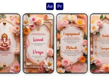 Videohive - Floral Elegance Wedding Invitation Instagram Story - 57092546