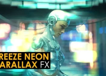 Videohive - Freeze Neon Parallax Effects | After Effects - 58189324