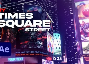 Videohive - NYC Times Square Street Template - 58002282