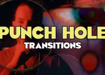 Videohive - Punch Hole Transitions Pack - 58116876