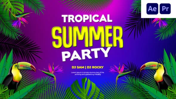 Videohive - Tropical Summer Party Intro - 57413897 1 Videohive - Tropical Summer Party Intro - 57413897