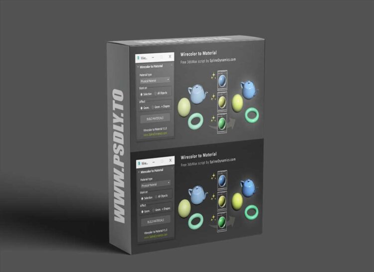 Wirecolor to Material v1.02 - 3ds Max Script 1 Wirecolor to Material v1.02 - 3ds Max Script