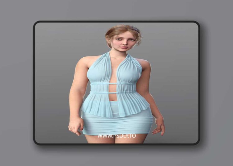 dForce MK Elegance Cascade Outfit for Genesis 9 1 dForce MK Elegance Cascade Outfit for Genesis 9