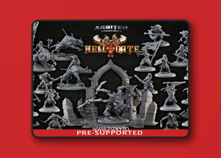 Arbiter Miniatures Kickstarter 8 – Hellgate – 3D Print 1 Arbiter Miniatures Kickstarter 8 – Hellgate – 3D Print