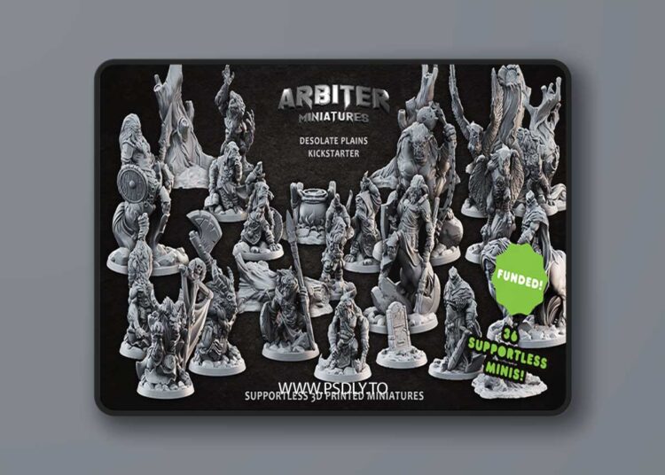 Arbiter Miniatures – Desolate Plains – 3D Print 1 Arbiter Miniatures – Desolate Plains – 3D Print