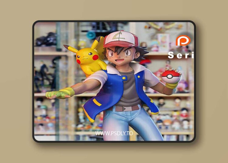 Ash Ketchum Satoshi – Pokemon 3D Print 1 Ash Ketchum Satoshi – Pokemon 3D Print