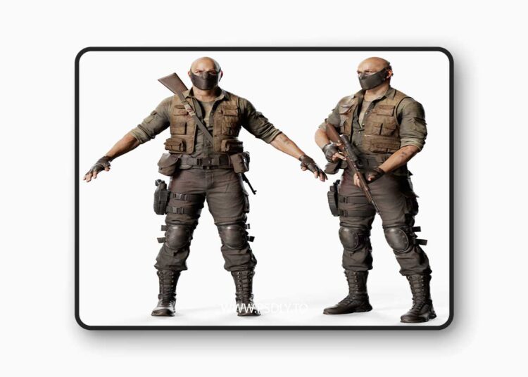Bad Guy Game Character 3D Model 1 Bad Guy Game Character 3D Model