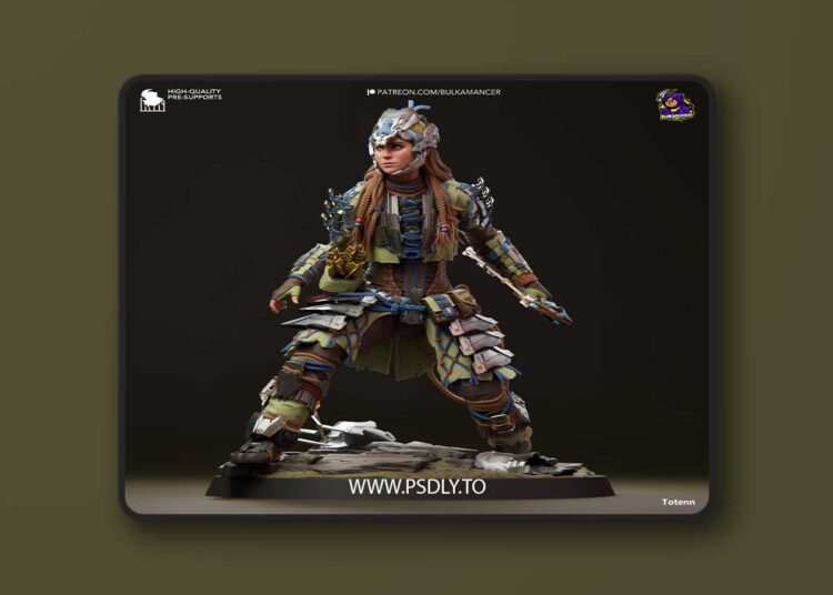 Bulkamancer Sculpts – Aloy – Horizon – 3D Print Model STL 1 Bulkamancer Sculpts – Aloy – Horizon – 3D Print Model STL