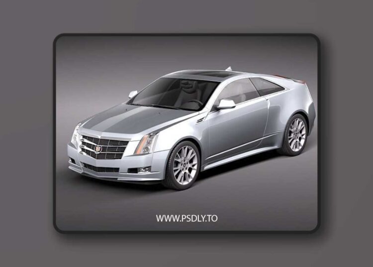 Cadillac CTS Coupe 2011 3D Model 1 Cadillac CTS Coupe 2011 3D Model