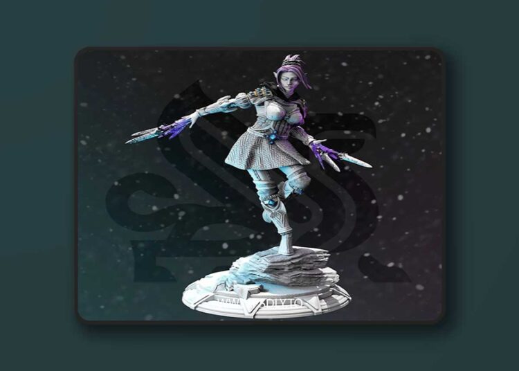 Calanar – Psionic Knife Rogue – 3D Print 1 Calanar – Psionic Knife Rogue – 3D Print
