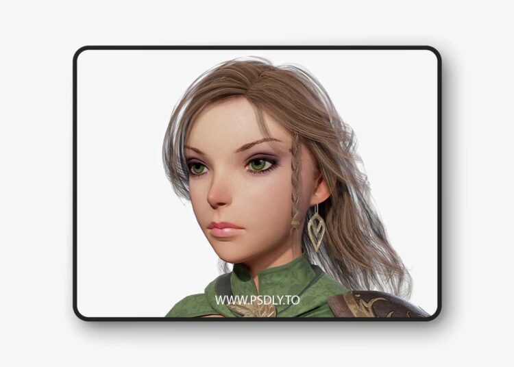 Cartoon Female Ranger Low-poly 3D Model 1 Cartoon Female Ranger Low-poly 3D Model