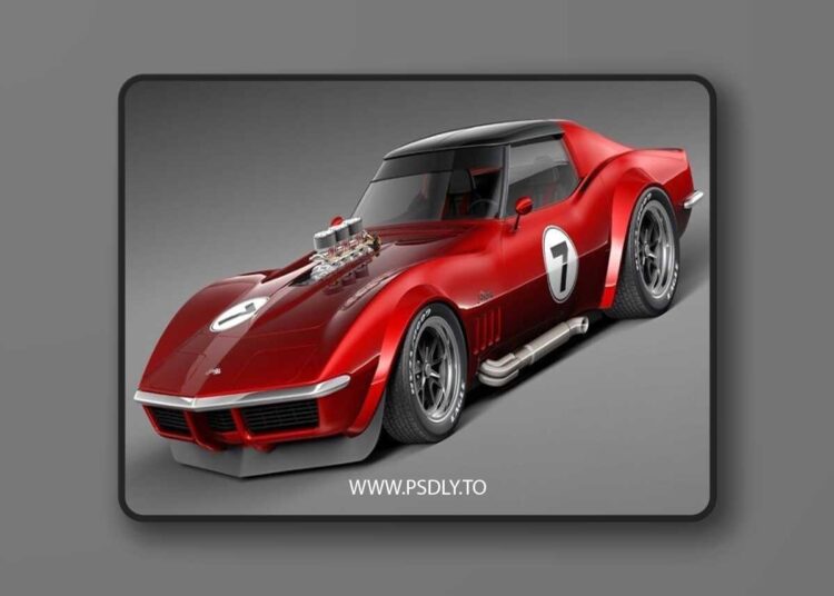 Chevrolet Corvette C3 1969 pro touring 3D Model 1 Chevrolet Corvette C3 1969 pro touring 3D Model