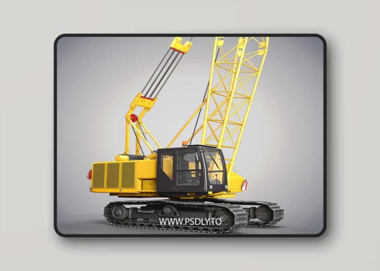 Crawler crane 3D Model 1 Crawler crane 3D Model