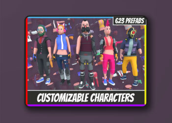Customizable 3D Cyberpunk Characters Vol 2 v1.0