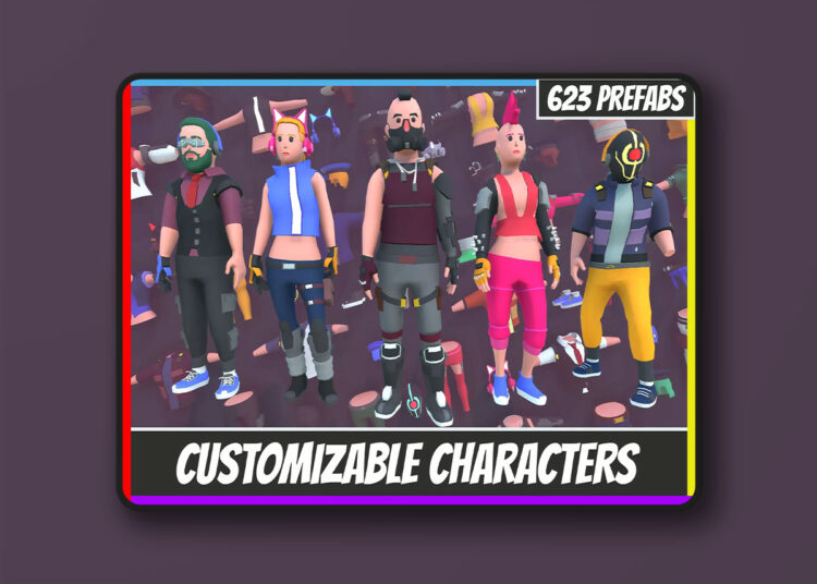 Customizable 3D Cyberpunk Characters Vol 2 v1.0 1 Customizable 3D Cyberpunk Characters Vol 2 v1.0