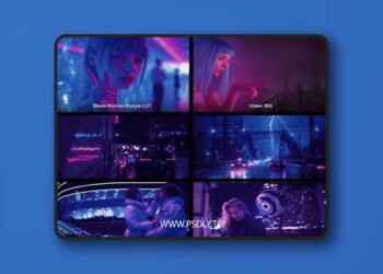 Cyberpunk Purple LUTs Preset