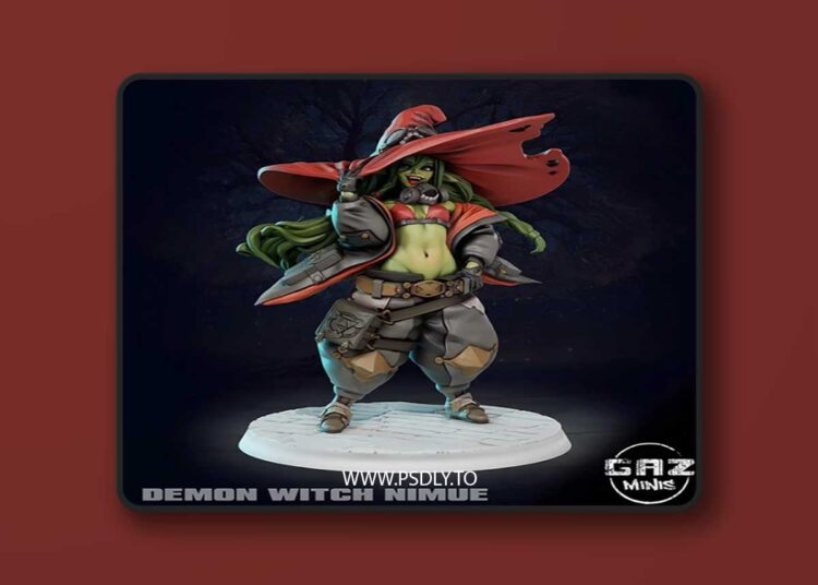 Demon Witch Nimue – 3D Print 1 Demon Witch Nimue – 3D Print