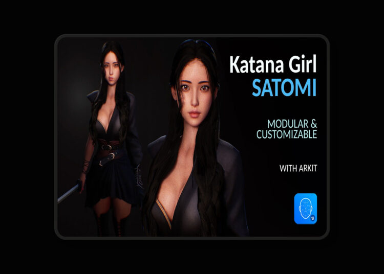 F2 Katana Girl Satomi (5.1+) for Unreal Engine 1 F2 Katana Girl Satomi (5.1+)