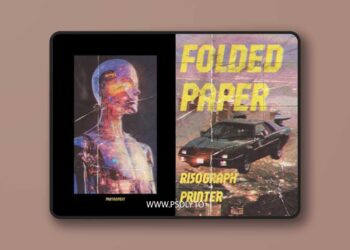Folded Paper Photo Effect for Photoshop