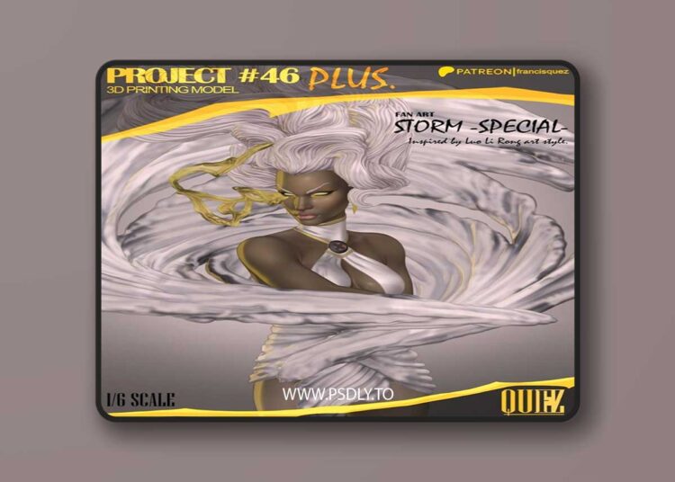 Francis Quez – Storm 3D Print 3D Model 1 Francis Quez – Storm 3D Print 3D Model