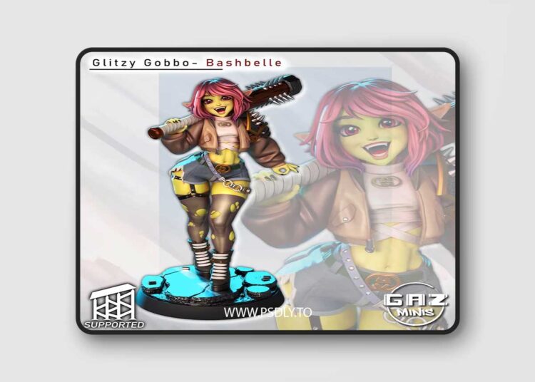 Gaz Minis – Glitzy Gobbo – Bashbelle – 3D Print 1 Gaz Minis – Glitzy Gobbo – Bashbelle – 3D Print