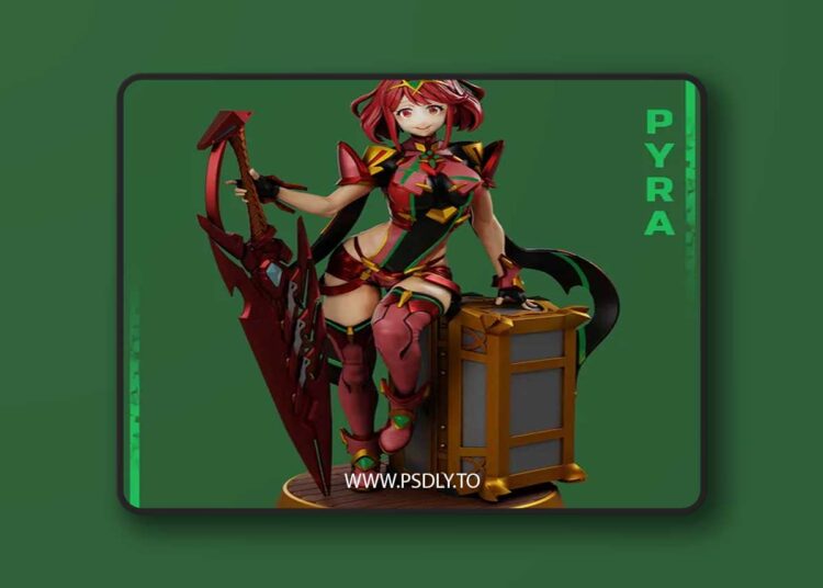 Gr8Tech – Xenoblade – Pyra – 3D Print Model STL 1 Gr8Tech – Xenoblade – Pyra – 3D Print Model STL