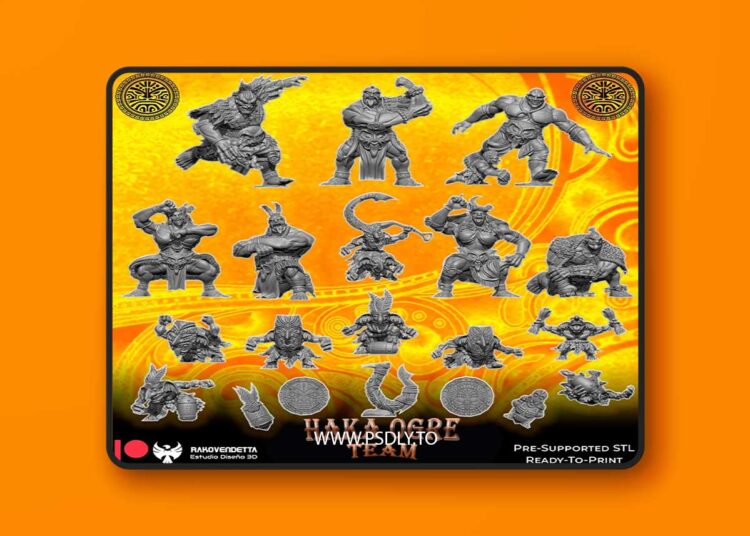 Haka Ogre Team 3D Print 1 Haka Ogre Team 3D Print