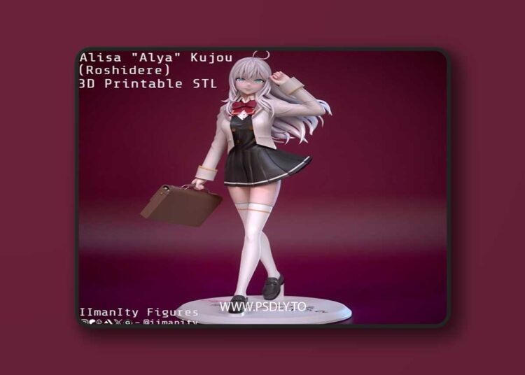 IImanIty Figures – Alisa Kujou 3D Print 3D Model 1 IImanIty Figures – Alisa Kujou 3D Print 3D Model