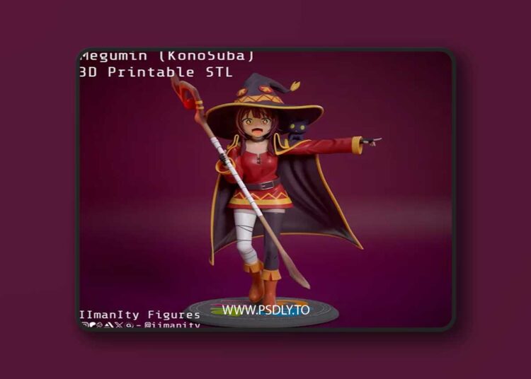 IImanIty Figures – Megumin 3D Print 1 IImanIty Figures – Megumin 3D Print