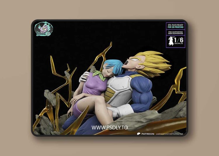 Kaidan 3D – Vegeta x Bulma – 3D Print 1 Kaidan 3D – Vegeta x Bulma – 3D Print