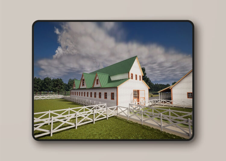 Large Horse Stable Ranch - Environment and Props (4.26+) 1 Large Horse Stable Ranch - Environment and Props (4.26+)