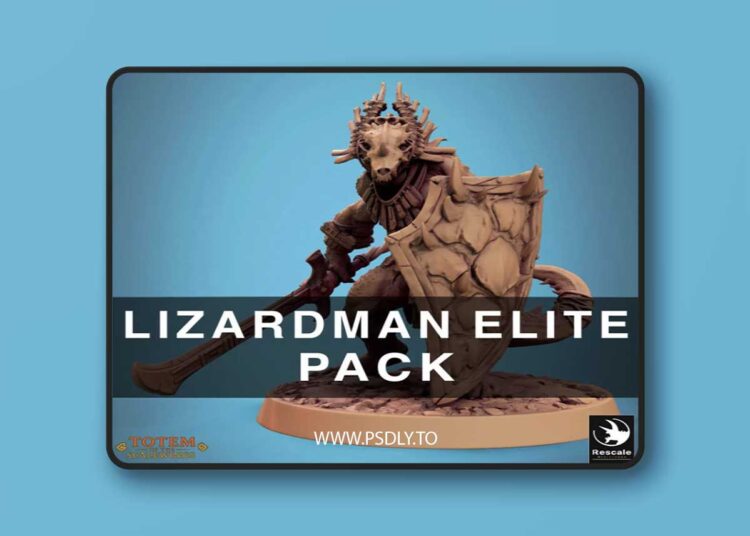 Lizardman Elite Warfang Pack – 3D Print Model 1 Lizardman Elite Warfang Pack – 3D Print Model
