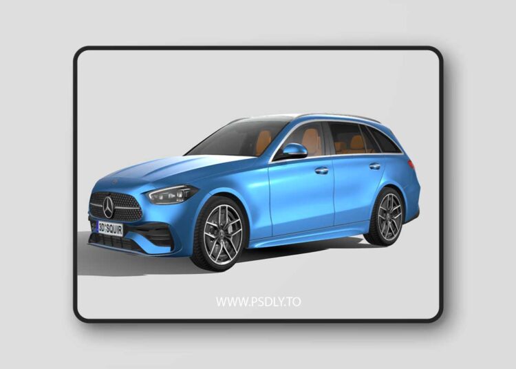 Mercedes-Benz C-Class Estate 2022 3D Model 1 Mercedes-Benz C-Class Estate 2022 3D Model