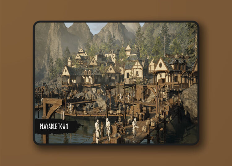 Modular Medieval Town, Docks (Medieval Town, Medieval Village, Town, Village) (5.5) 1 Modular Medieval Town, Docks (Medieval Town, Medieval Village, Town, Village) (5.5)