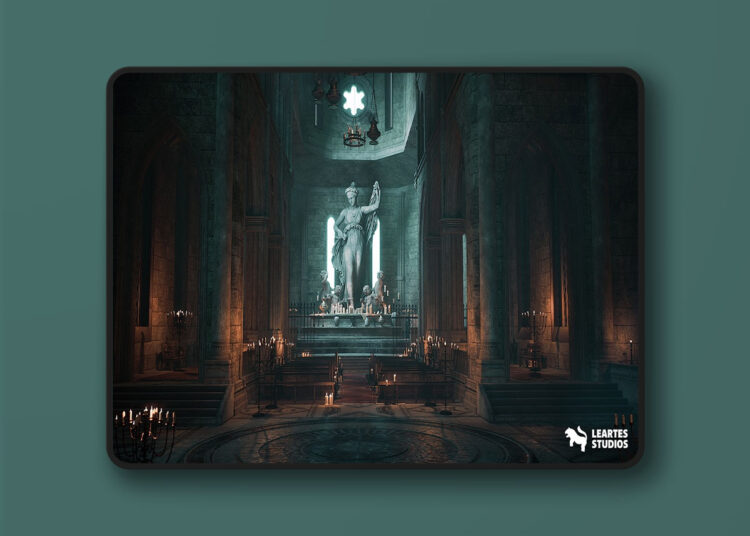 Old Cathedral Environment (Interior + Exterior , Ancient , Fantasy ) (5.1+) 1 Old Cathedral Environment (Interior + Exterior , Ancient , Fantasy ) (5.1+)
