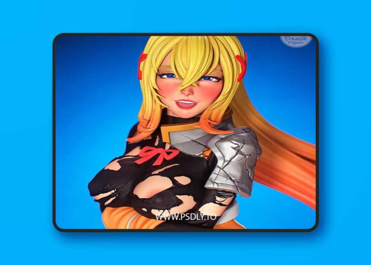 Peach Figure – KonoSuba – Darkness – 3D Print 1 Peach Figure – KonoSuba – Darkness – 3D Print
