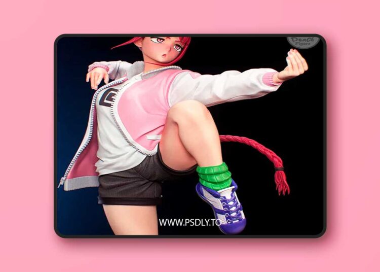 Peach Figure – Sakamoto Days – Lu Shaotang 3D Print 1 Peach Figure – Sakamoto Days – Lu Shaotang 3D Print