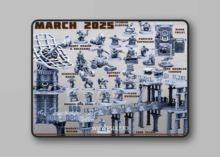 Print Minis – March 2025 Collection 3D Print 1 Print Minis – March 2025 Collection 3D Print