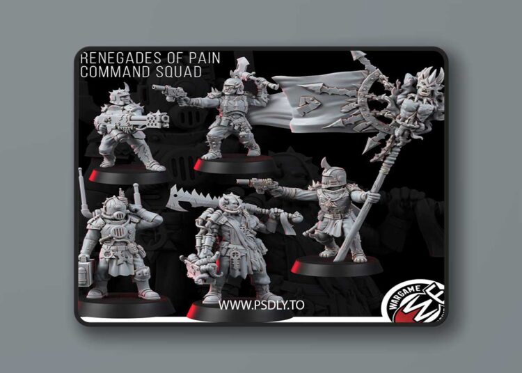 Renegades of Pain Command Squad – 3D Print 1 Renegades of Pain Command Squad – 3D Print