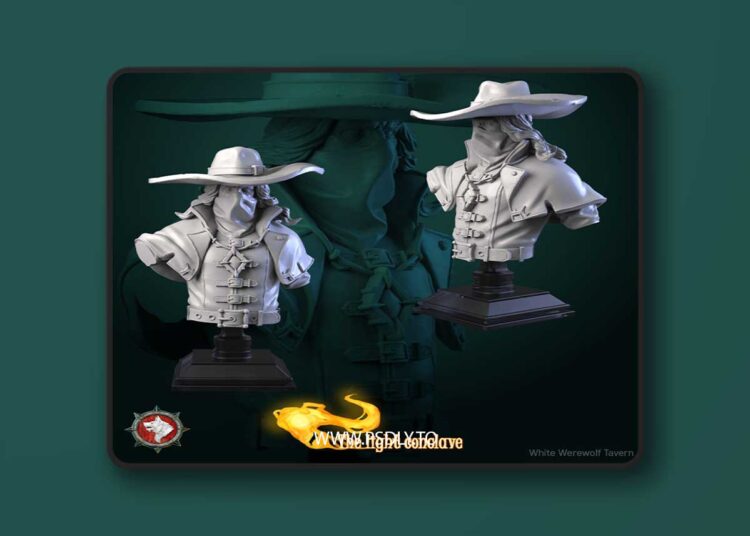Roody Phantom Hunter Bust – 3D Print 1 Roody Phantom Hunter Bust – 3D Print