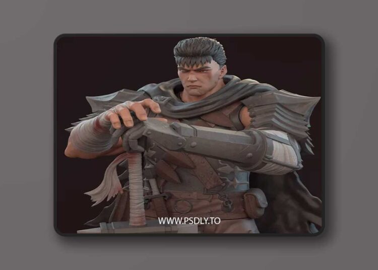 Rubim Figure – Berserk – Guts – 3D Print 1 Rubim Figure – Berserk – Guts – 3D Print