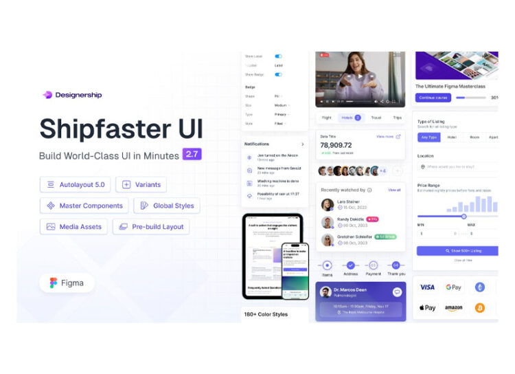Shipfaster UI: Figma UI Kit & Design System 1 Shipfaster UI: Figma UI Kit & Design System