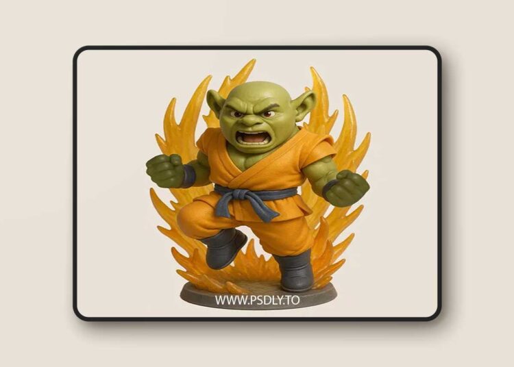 Shrek Goku 3D Print 3D Model 1 Shrek Goku 3D Print 3D Model