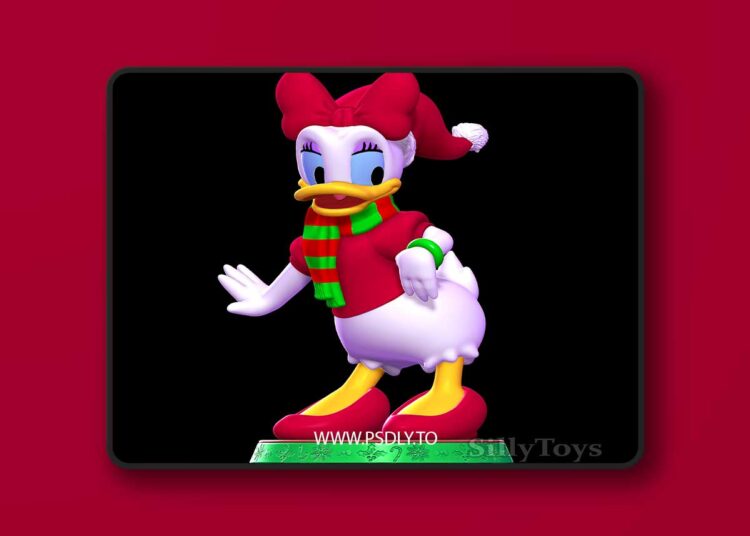 SillyToys – Daisy Duck Christmas – 3D Print 1 SillyToys – Daisy Duck Christmas – 3D Print
