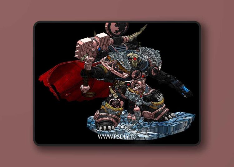 Sons of Fenrir Tactical Intermediator Slayer Priest – 3D Print 1 Sons of Fenrir Tactical Intermediator Slayer Priest – 3D Print
