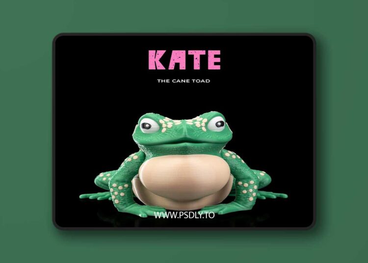 StlFlix – Kate, the Cane Toad – 3D Print 1 StlFlix – Kate, the Cane Toad – 3D Print