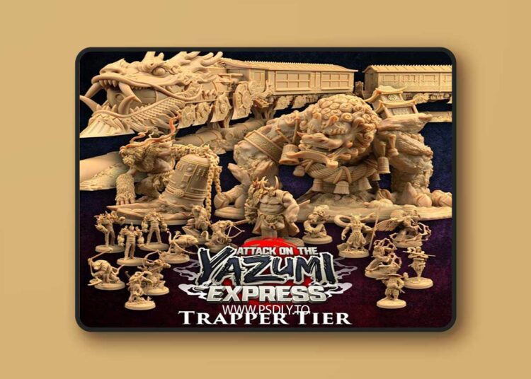 The Dragon Trappers Lodge – Attack on The Yazumi Express – Trapper Tier 3D Print 1 The Dragon Trappers Lodge – Attack on The Yazumi Express – Trapper Tier 3D Print